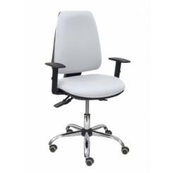 Silla Piqueras Y Crespo Elche S 24 Horas Mecanismo Asincro 3 Palancas Y Altura Ajustables Gran Confortabilidad Asiento Y Respaldo Tapizado Bali Blanco
