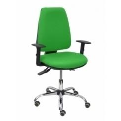 Silla Piqueras Y Crespo Elche S 24 Horas Mecanismo Asincro 3 Palancas Y Altura Ajustables Gran Confortabilidad Asiento Y Respaldo Tapizado Bali Verde