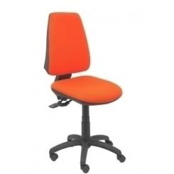 Silla Piqueras Y Crespo Elche S Mecanismo Sincro De Doble Maneta Gran Confortabilidad Regulable En Altura Ruedas De Parquet Asiento Y Respaldo Tapizado Bali Naranja Oscuro