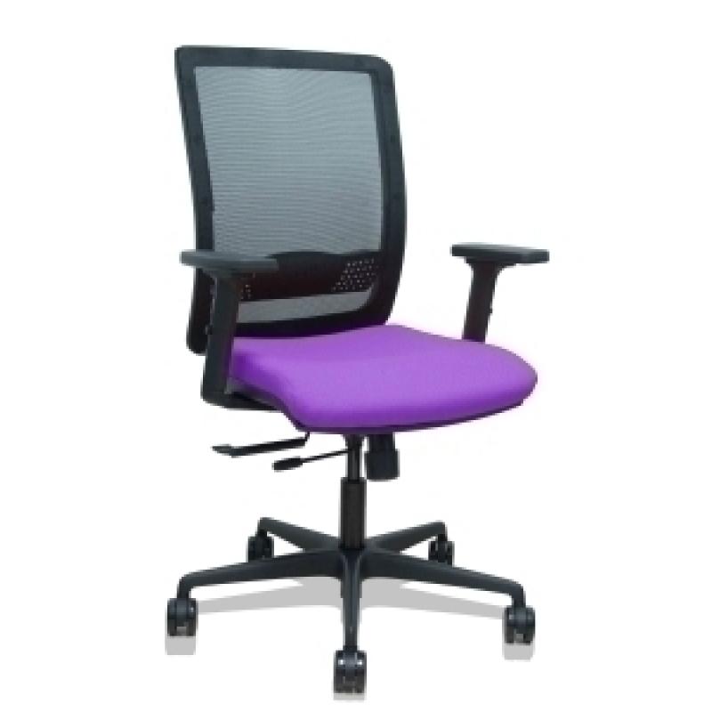 silla-piqueras-y-crespo-haches-brazos-2d-regulables-mecanismo-sincro-con-traslack-apoyo-lumbar-respaldo-malla-negra-y-asiento-tapizado-bali-lila