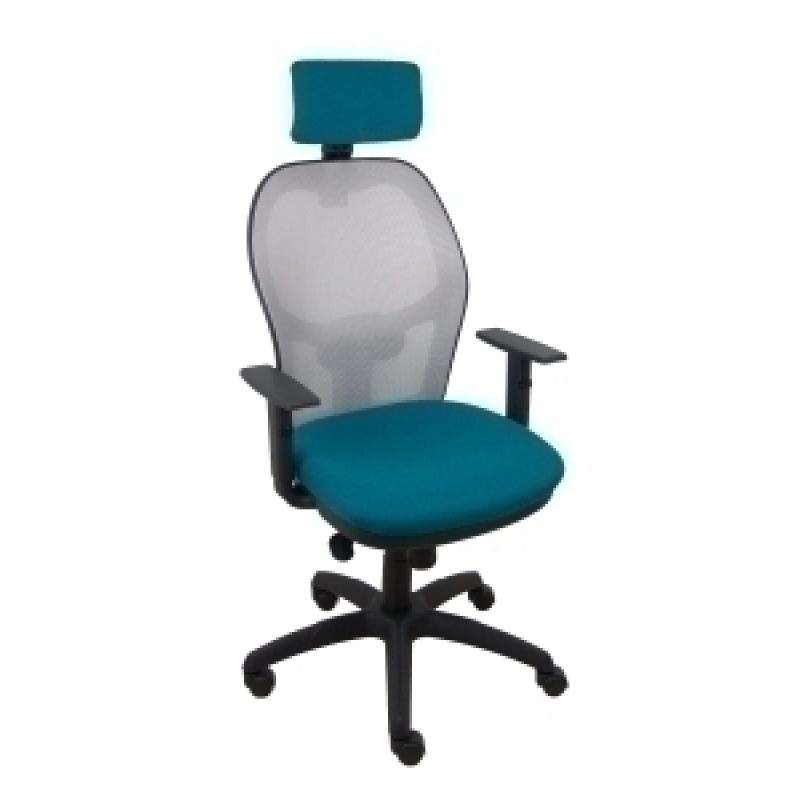 silla-piqueras-y-crespo-jorquera-brazos-y-cabecero-regulables-mecanismo-sincro-ruedas-nylon-respaldo-de-malla-gris-y-asiento-tapizado-bali-verde-petroleo