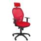 silla-piqueras-y-crespo-jorquera-brazos-y-cabecero-regulables-mecanismo-sincro-ruedas-nylon-respaldo-de-malla-roja-y-asiento-tapizado-bali-rojo