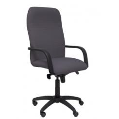 Silla Piqueras Y Crespo Letur Direccion Brazos Fijos Mecanismo Basculante Y Altura Ajustable Gran Confortabilidad Ruedas De Nylon Asiento Y Respaldo Tapizado Bali Gris Oscuro