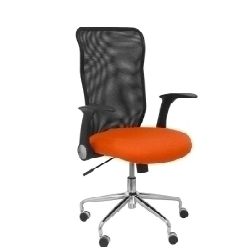 silla-piqueras-y-crespo-minaya-brazos-retractiles-mecanismo-basculante-ergonomica-respaldo-malla-transpirable-negra-asiento-tapizado-bali-naranja-oscuro