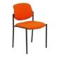 silla-piqueras-y-crespo-villalgordo-confidente-chasis-negro-asiento-y-respaldo-tapizados-bali-naranja-oscuro