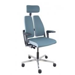 Silla Piqueras Y Crespo Xilium Duo Brazos Regulables 4D Cabecero Mecanismo Sincro Con Traslack Y X-Move Tapizado Bondai Gris Claro