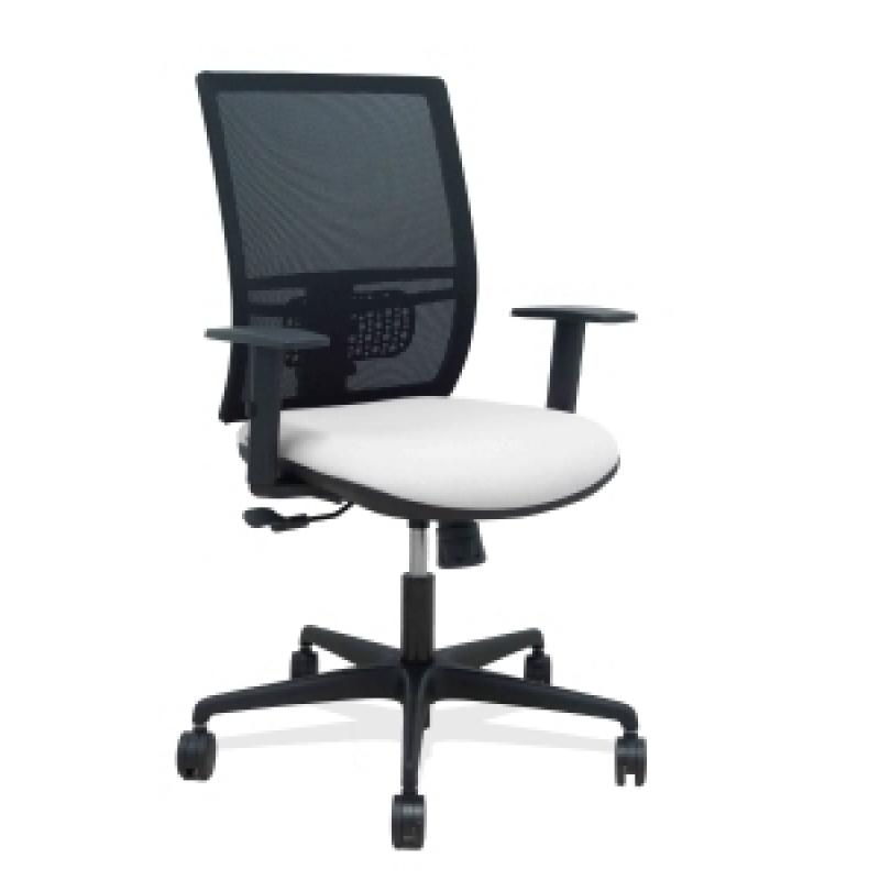 silla-piqueras-y-crespo-yunquera-brazos-regulable-ergonomica-mecanismo-sincro-respaldo-malla-negra-asiento-tapizado-bali-blanco