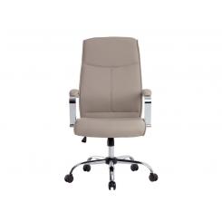 Silla Q-CONNECT direccion mode na simil piel base metalica alt max 1210 anc 630 prof 650 mm ruedas premium color gris