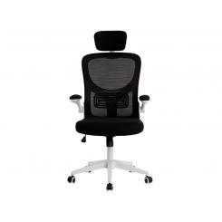 Silla Q-CONNECT ergonomica pal ermo malla base nylon alt max 1300 anc 610 prof 600 ruedas premium color blanco negro