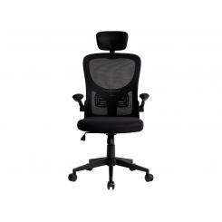 Silla Q-CONNECT ergonomica pal ermo malla base nylon alt max 1300 anc 610 prof 600 ruedas premium color negro