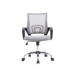 Silla Q-CONNECT oficina siena malla base metalica alt max 1000 anc 560 prof 570 ruedas premium color blanco gris