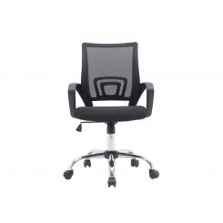 Silla Q-CONNECT oficina siena malla base metalica alt max 1000 anc 560 prof 570 ruedas premium color negro