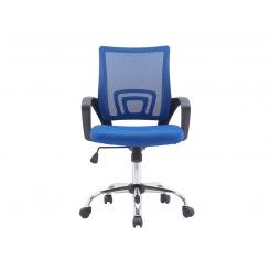Silla Q-CONNECT oficina siena malla base metalica alt max 1000 anc 560 prof 570 ruedas premium color negro azul