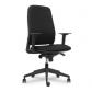 Silla Rebel 1 respaldo tapizado Sincron c/brazos regulables en altura negro
