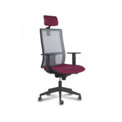 Silla Sia 5 EKo Simcron c/brazos regulables R/Malla negro