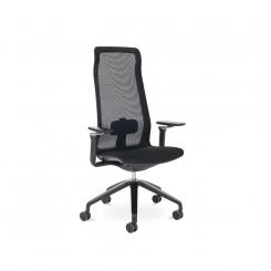 Sillas dirección GLAB sincro 3 posiciones brazos 5D respaldo sistema lumbar regulableestructura color negro