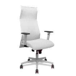Sillon Piqueras Y Crespo Sahuco Direccion Uso Intensivo (8H) Brazos Blancos Regulables Mecanismo Sincro Respaldo Malla Blanca Transpirable Y Asiento Tapizado Bali Blanco