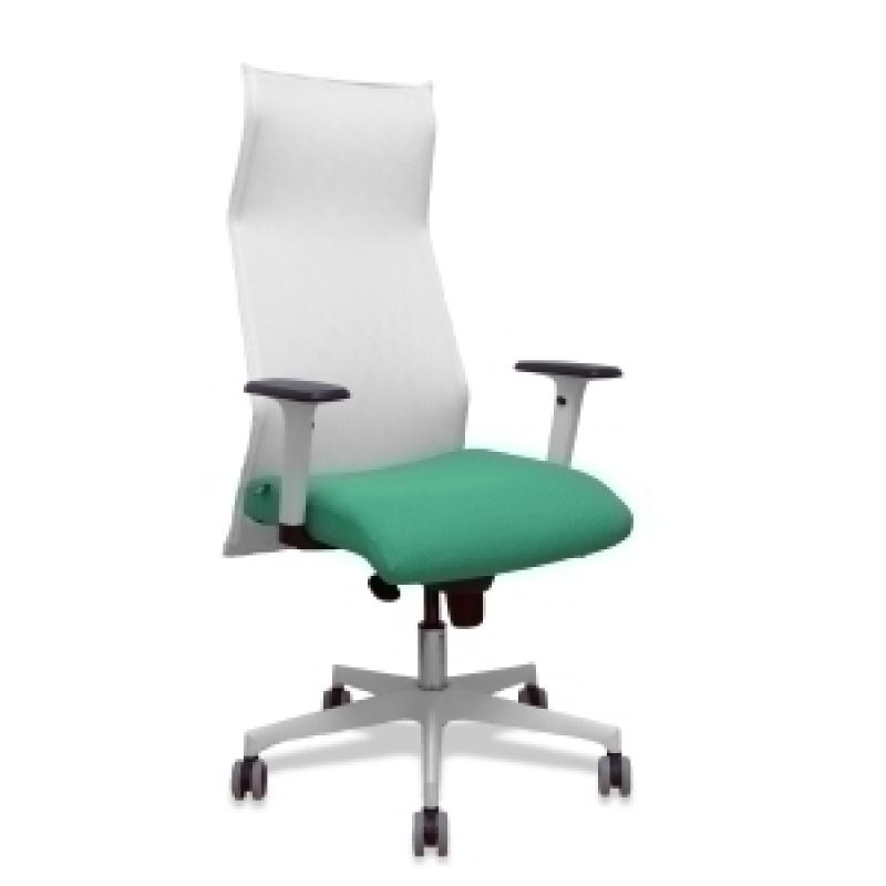 sillon-piqueras-y-crespo-sahuco-direccion-uso-intensivo-8h-brazos-blancos-regulables-mecanismo-sincro-respaldo-malla-blanca-transpirable-y-asiento-tapizado-bali-verde-esmeralda