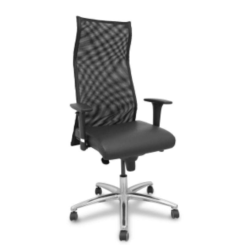 sillon-piqueras-y-crespo-sahuco-xl-direccion-hasta-160-kg-mecanismo-sincro-brazos-regulables-en-altura-respaldo-malla-transpirable-negra-asiento-a-medida-con-espuma-viscoelastica-y-tapizado-similpiel-negro