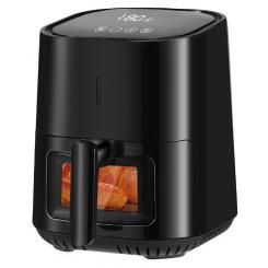 SILVER Praga IP390ATL Sencillo 4 L Independiente 1400 W Freidora de aire caliente Negro