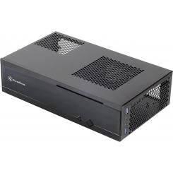 SilverStone Carcasa de Ordenador silenciosa Milo Slim HTPC Mini-ITX Negro