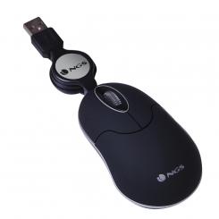 SINBLACK ratón Ambidextro USB tipo A Óptico 1000 DPI