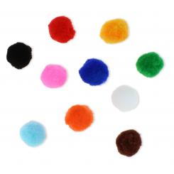 FIXO KIDS Pack 52 pompones 5 cm colores surtidos