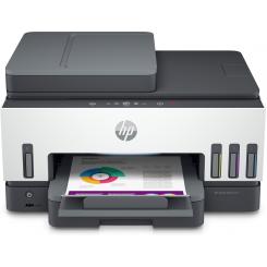 HP Smart Tank Impresora multifunción 7605, Color, Impresora para Impresión, copia, escaneado, fax, AAD y conexión inalámbrica, AAD de 35 hojas  Escanear a PDF  Impresión a doble cara