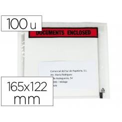 Sobre autoadhesivo Q-CONNECT portadocumentos 165x122 mm sin ventana paquete de 100 unidades