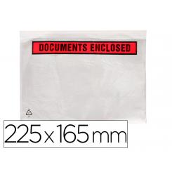 Sobre autoadhesivo Q-CONNECT portadocumentos 225x165 mm sin ventana paquete de 100 unidades