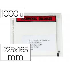 Sobre autoadhesivo Q-CONNECT portadocumentos 225x165 mm sin ventana paquete de 1000 unidades