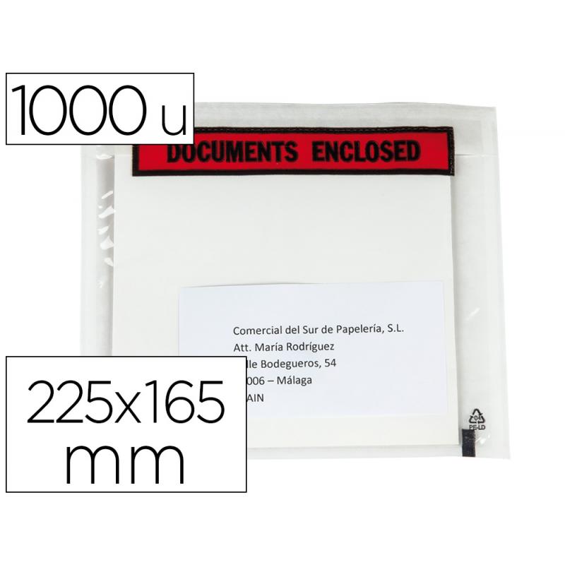 sobre-autoadhesivo-q-connect-portadocumentos-multilingue-225x165-mm-sin-ventana-paquete-de-1000-unidades
