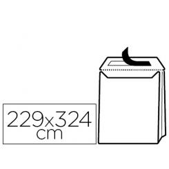 Sobre LIDERPAPEL bolsa fuelle kraft 229x324x30 mm solapa tira de silicona papel 120 gr caja de 50 unidades
