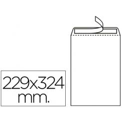 Sobre LIDERPAPEL bolsa n.8 blanco DIN 229x324 mm tira de silicona caja de 250 unidades
