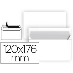Sobre LIDERPAPEL n 9 blanco comercial normalizado 120x176 mm tira de silicona paquete de 25 unidades