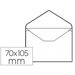 Sobre LIDERPAPEL n.0 blanco tarjeta de visita 70x105mm engomado caja de 100 unidades