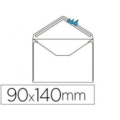 Sobre LIDERPAPEL n.1 blanco minimo normalizado 90x140mm engomado solapa de pico caja de 500 unidades