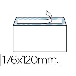 Sobre LIDERPAPEL n.9 blanco comercial normalizado 120x176mm tira de silicona caja de 500 unidades