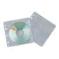 sobre-para-2-cd-q-connect-polipropileno-con-solapa-multitaladro-y-forro-protector-pack-de-40-unidades