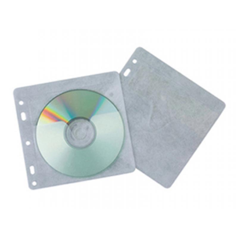 sobre-para-2-cd-q-connect-polipropileno-con-solapa-multitaladro-y-forro-protector-pack-de-40-unidades