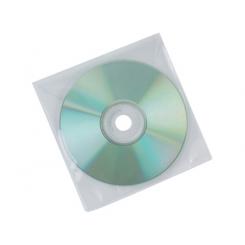 Sobre para CD Q-CONNECT polipropileno con solapa -pack de 50 unidades