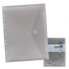 Sobre PP Plus A4 Velcro Multitaladro Humo 2 Uds