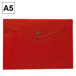 Sobre PP Plus A5 Broche Apasaisado Rojo