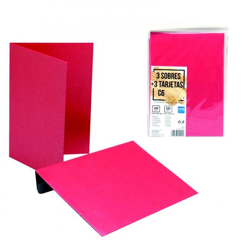 sobretarjeta-plus-114*162-metalizado-rojo-3-uds
