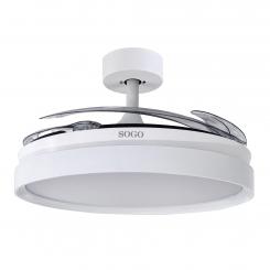 Sogo Ventilador de Techo Con Aspas Retractiles 30W Blanco