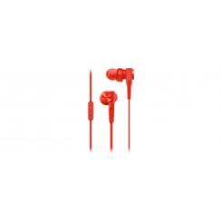 SONY MDR-XB55APR Auriculares Alámbrico Dentro de oído Llamadas/Música Rojo