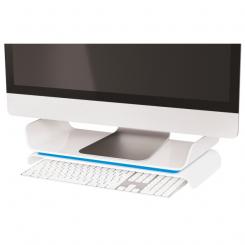 Soporte monitor LEITZ WOW azul/blanco