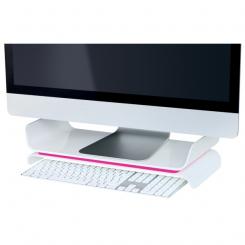 Soporte monitor LEITZ WOW fucsia/blanco
