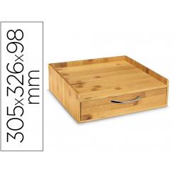 Soporte Para Capsulas De Cafe CEP Silva Bambu 1 Cajon 305X326X98 mm