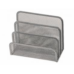 Soporte para cartas Q-CONNECT metalico rejilla gris 170x135x83 mm